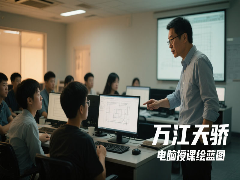 东莞万江天骄职校CAD绘图上课中