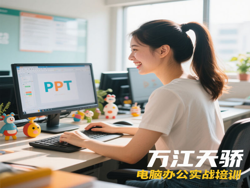 东莞万江天骄职校电脑办公实战培训 