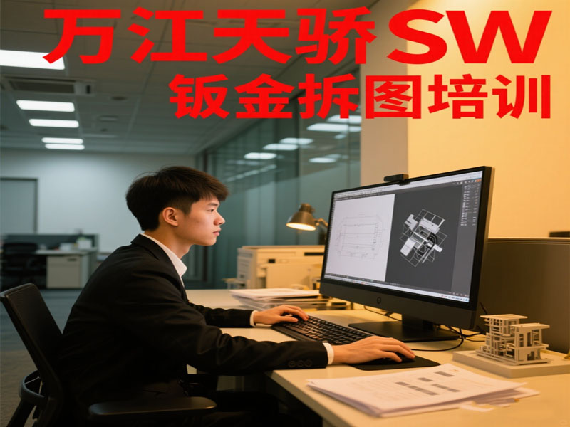 东莞万江天骄职校SW钣金拆图培训
