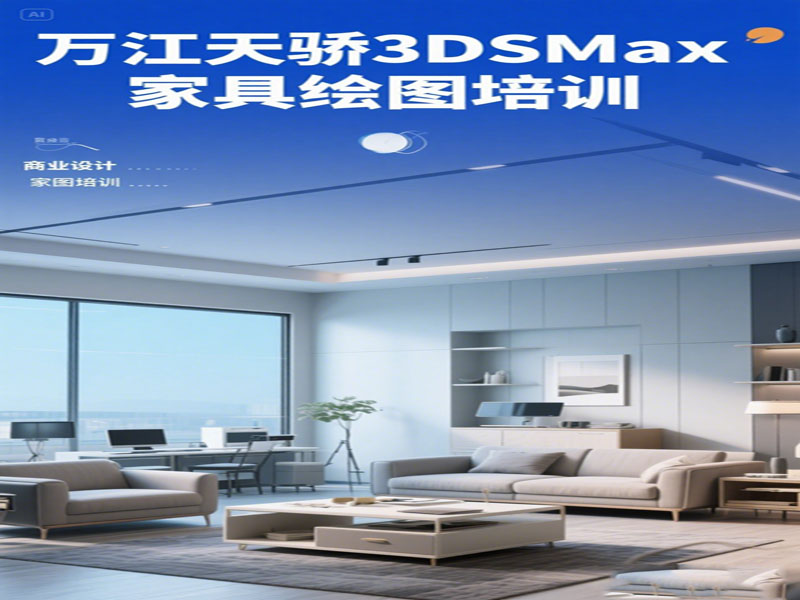万江天骄职校3dsamx家具效果图 