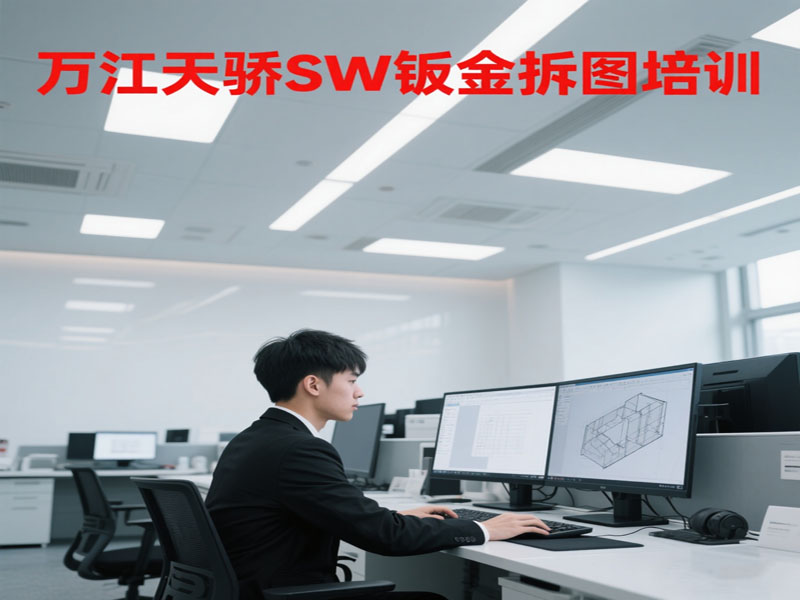 东莞万江天骄职校SW钣金拆图培训