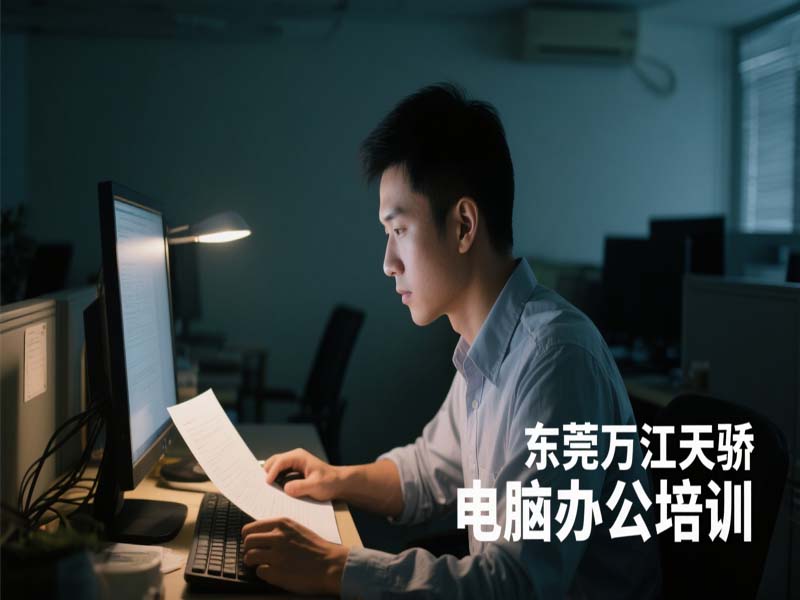 东莞万江天骄职校电脑办公培训 