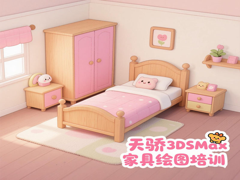 万江天骄职校3dsamx家具效果图 