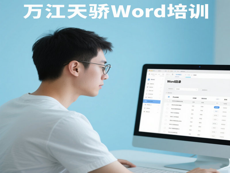 东莞万江天骄职校Word培训