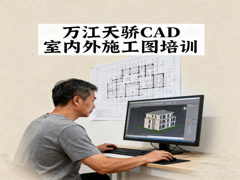 东莞万江天骄职校CAD室内外施工图培训