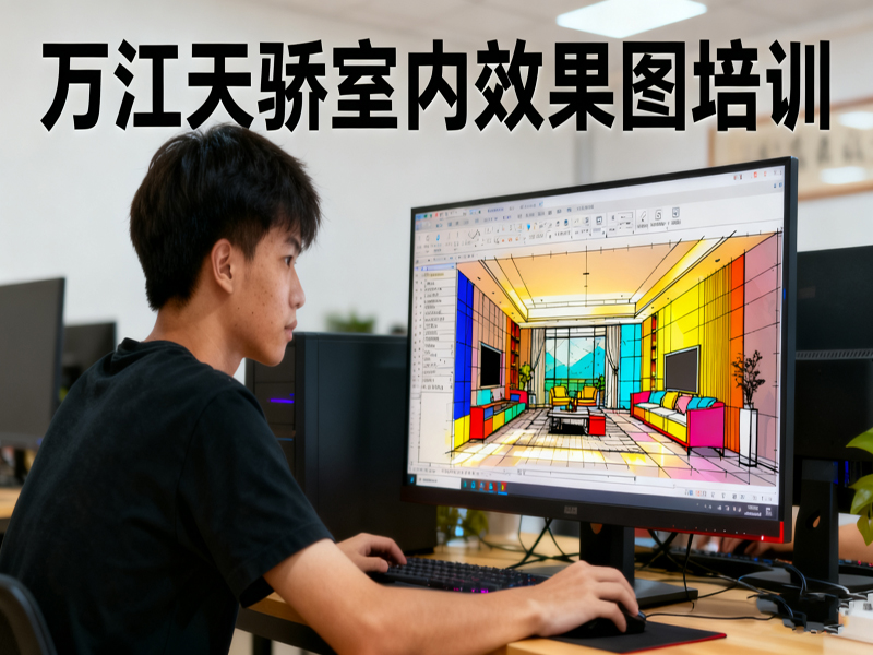 东莞万江天骄职校室内效果图培训