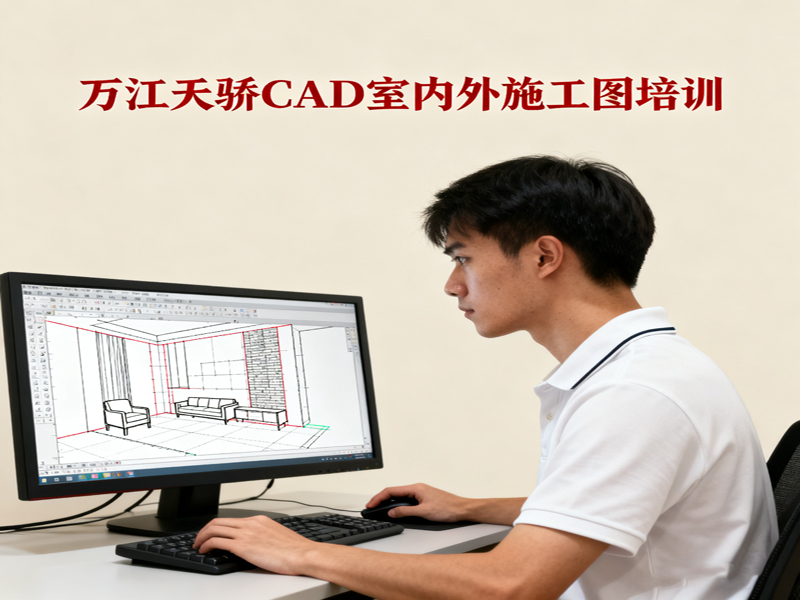 东莞万江天骄职校CAD室内外施工图培训