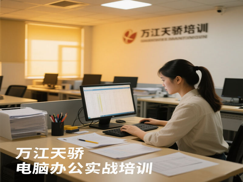 东莞万江天骄职校电脑办公实战培训