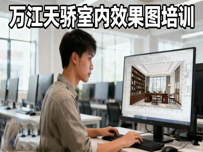 东莞万江天骄职校别墅效果图培训