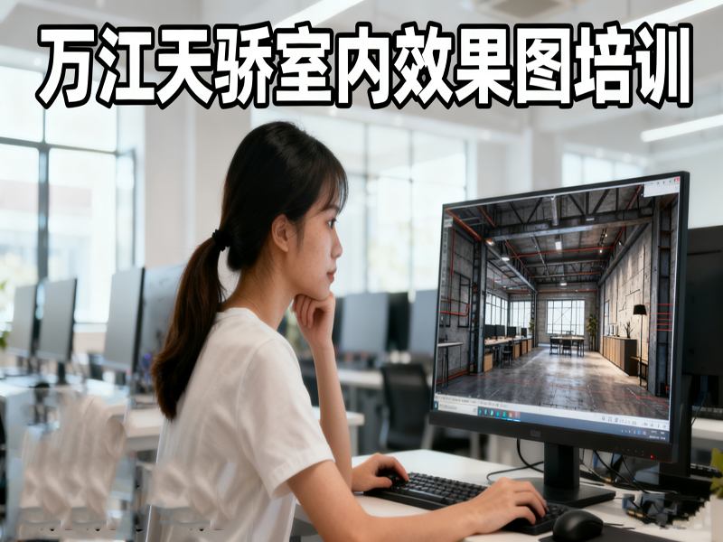 东莞万江天骄职校室内效果图培训
