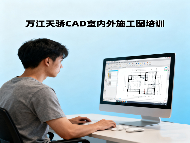 东莞万江天骄职校CAD室内外施工图培训 