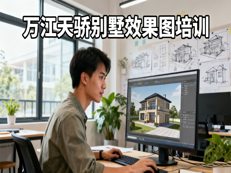 东莞万江天骄职校别墅效果图培训