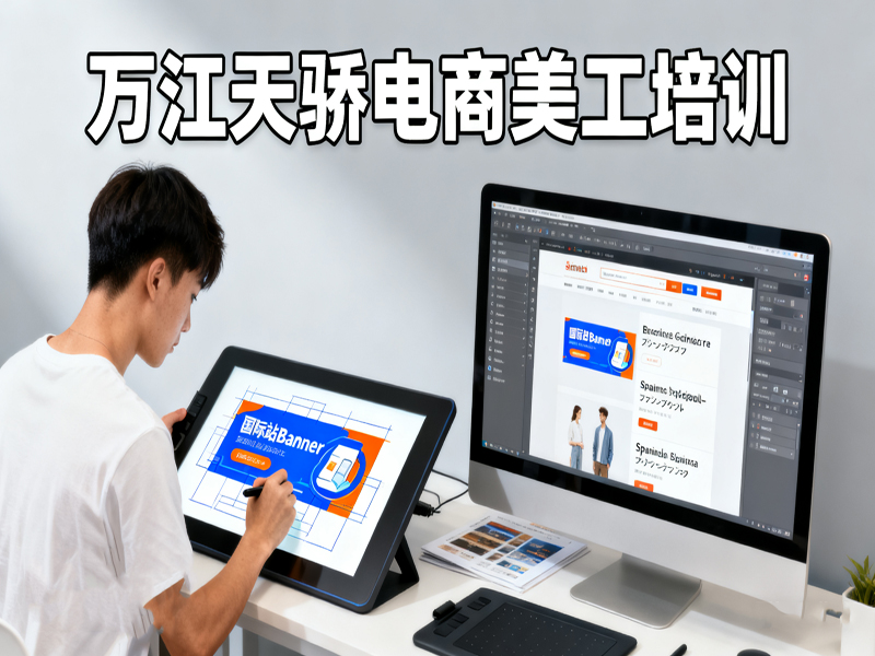 东莞万江天骄职校电商美工培训 
