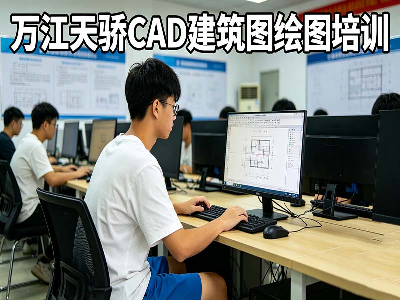 东莞万江天骄职校CAD建筑图绘图培训