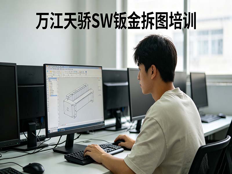 东莞万江天骄职校SW钣金拆图培训